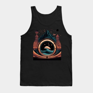 Ocean and Astronauts Helm Tank Top